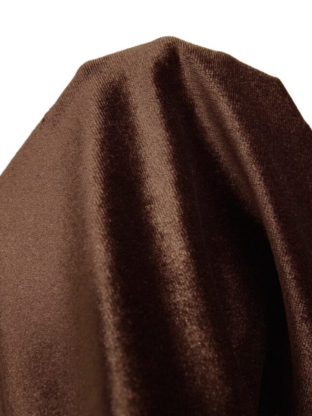 Brown Velvet Lace Trim V-Neck Cami Top - Brown - Picture 5 of 6